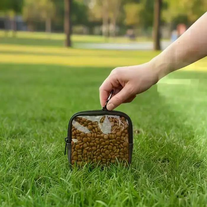 Pochette à friandises pour chien avec imprimé de dessin animé mignon