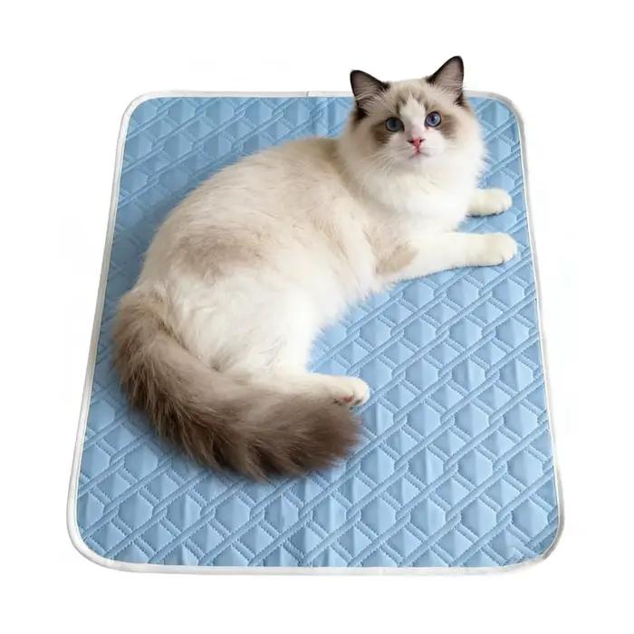 Tapis Rafraîchissant pour Animaux de Compagnie – Coussin Respirant et Lavable pour l'Été – Couverture