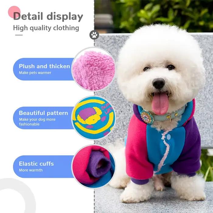 Sweat à capuche léger en coton rembourré pour chien