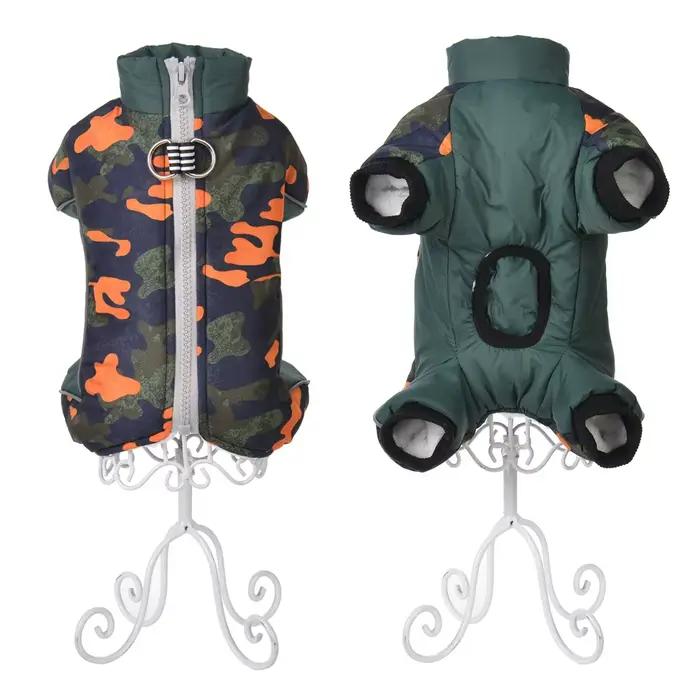 Épais Chien Manteau Pour Les Petits Moyens Chiens Veste D'hiver Chaud Vêtements Pour Animaux De Compagnie Mode Réfléchissant Bouledogue Français Salopette Chihuahua Tenues
