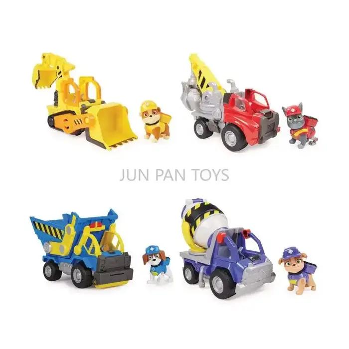 Paw Patrol Rubble & Crew Construction Tool Belt Family Gift Pack Mix's Mixing Wheeler Dump Truck Bulldozer Jouets pour enfants