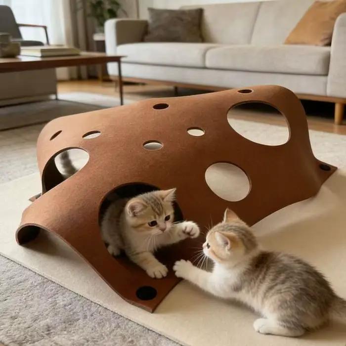 Tunnel interactif pour chat