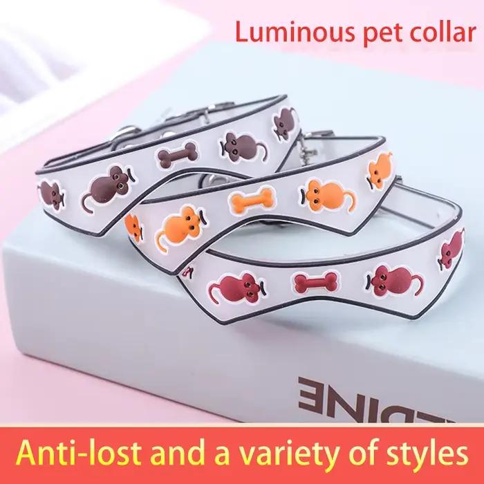 Collier en Silicone Fluorescent pour Chats et Chiens