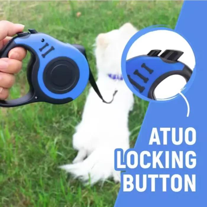 Laisse rétractable automatique pour chien 3m/5m en nylon