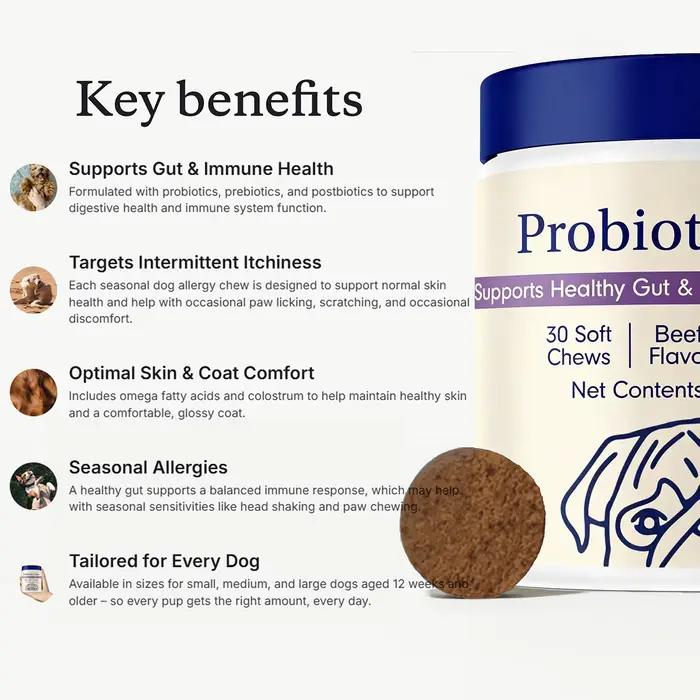 Friandises probiotiques pour chiens