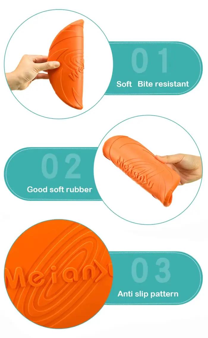 Jouets pour chiens, disque volant en Silicone