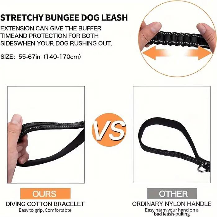 Laisse pour chien robuste avec élastique