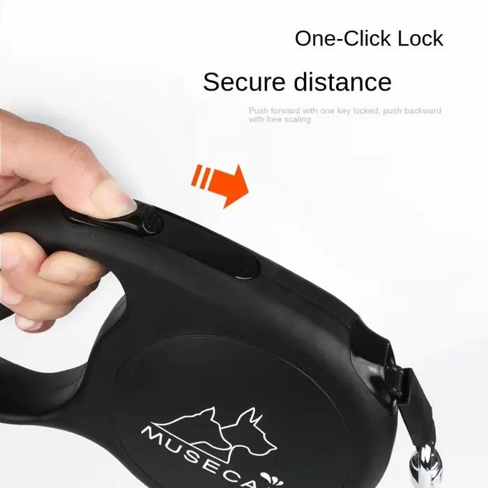 Laisse pour chien avec ULrétractable automatique