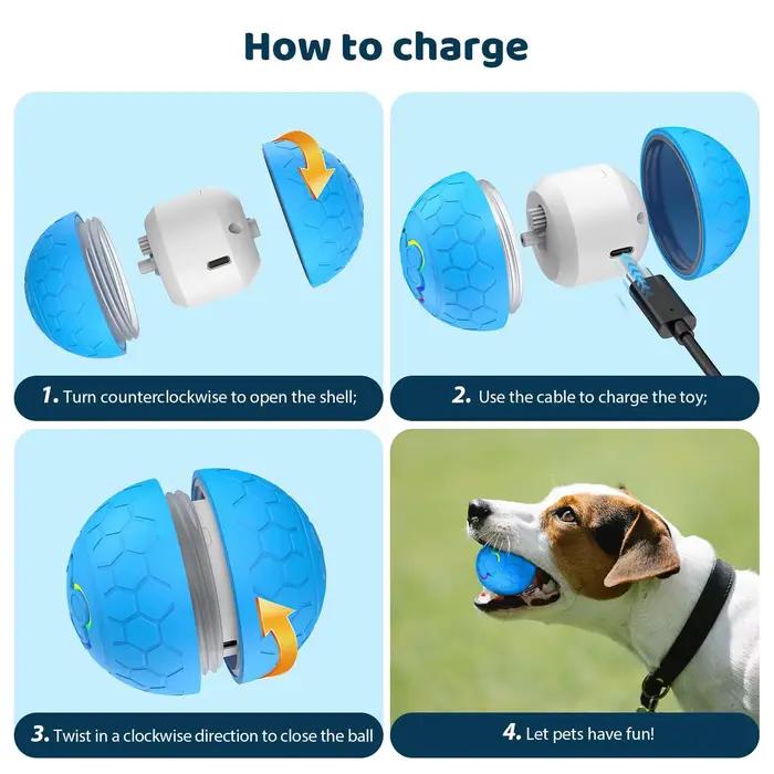 Balle jouet intelligente pour chien