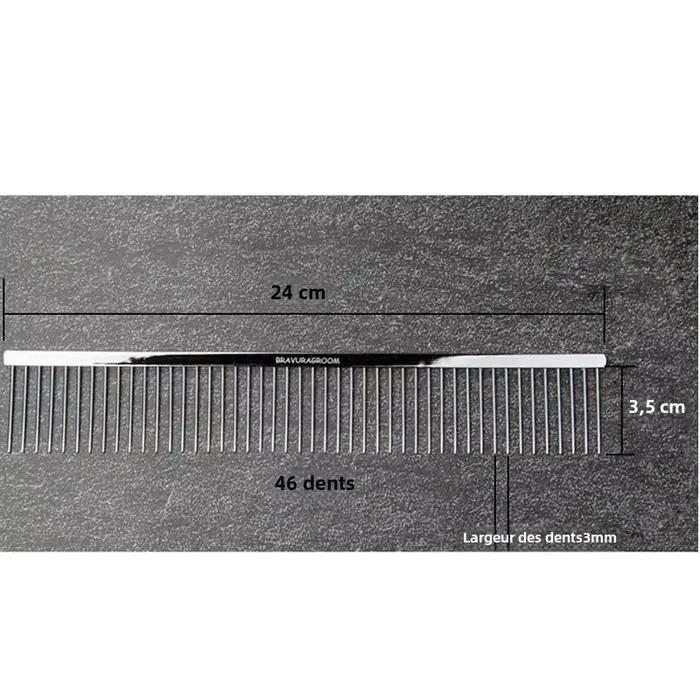 BAVHatch-Peigne de démêlage en acier inoxydable pour animaux de compagnie
