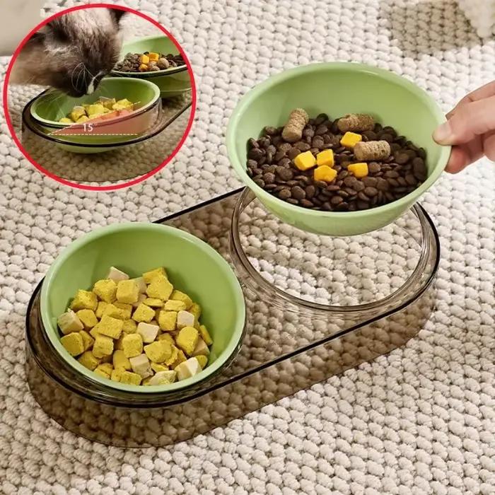 Filles réglable pour nourriture et eau pour chien et chat