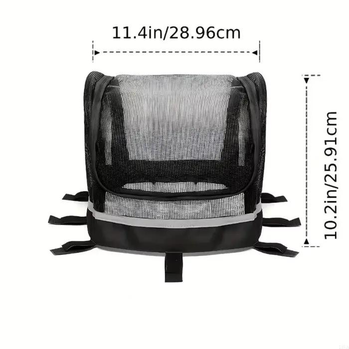 Housse de panier de vélo sécurisée pour animaux