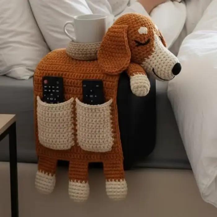 Sac de rangement pour canapé en crochet pour chien