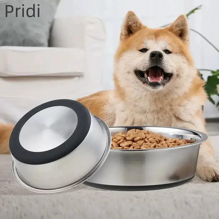 Bol pour chien en acier inoxydable anti-renversement