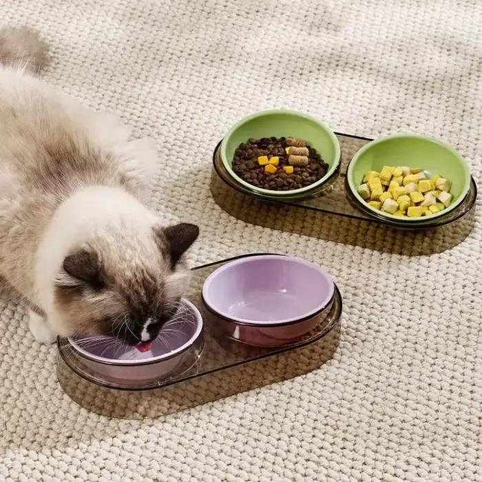 Filles réglable pour nourriture et eau pour chien et chat