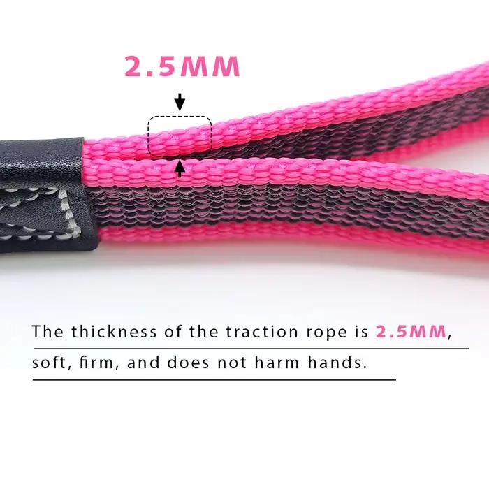 Laisse pour gros chien 2M 3M 5M Anti-évasion double poignées sangles pour animaux de compagnie 1.6M corde en caoutchouc