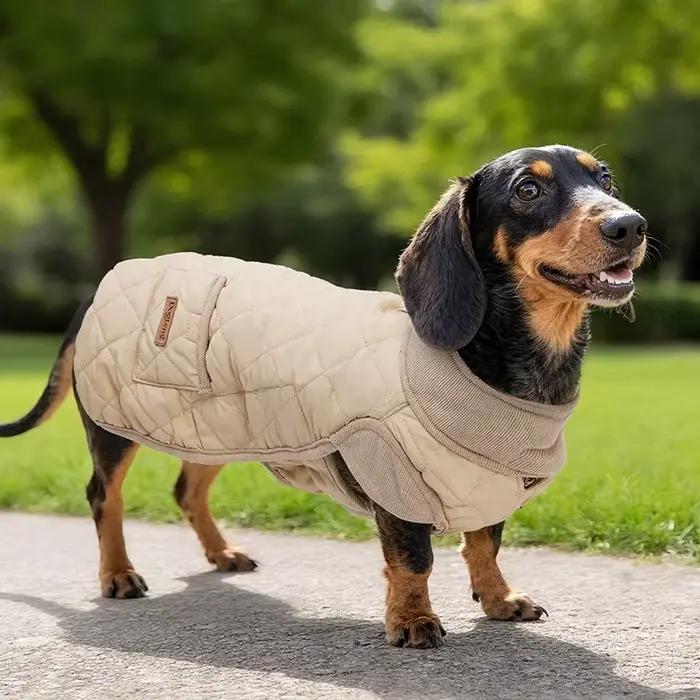Manteau thermique d'hiver pour teckel