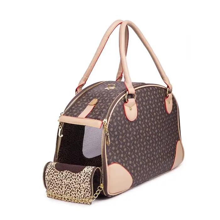 Sacs fourre-tout de transport pour animaux de compagnie de luxe pour petits chiens