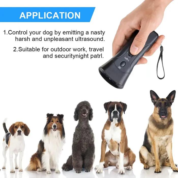 Entraîneur ultrasonique de dissuasion d'aboiement de chien avec le dispositif de contrôle