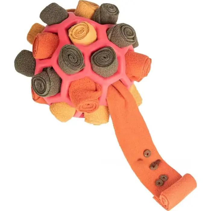 Jouet de Mangeoire Lente pour Chien Balle à Frotter Puzzle Interactif
