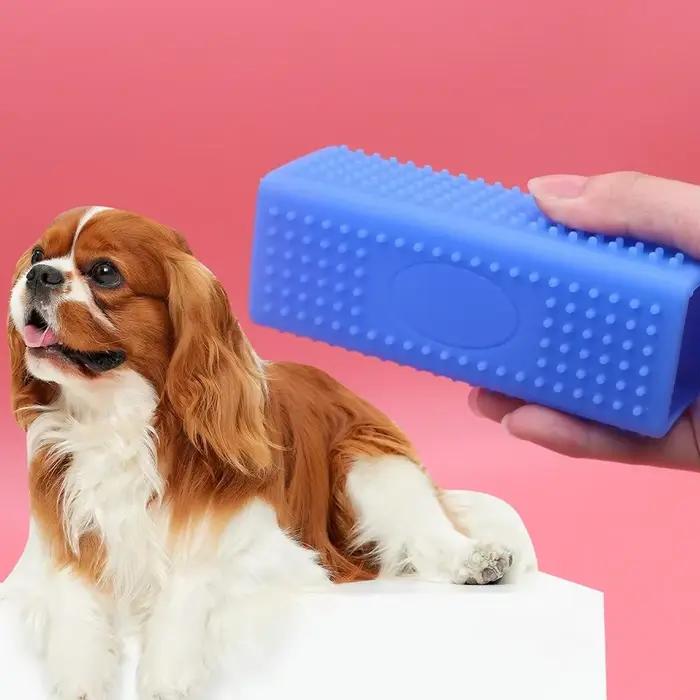 Silicone creux en caoutchouc chien brosse à cheveux dissolvant voitures meubles tapis vêtements nettoyant