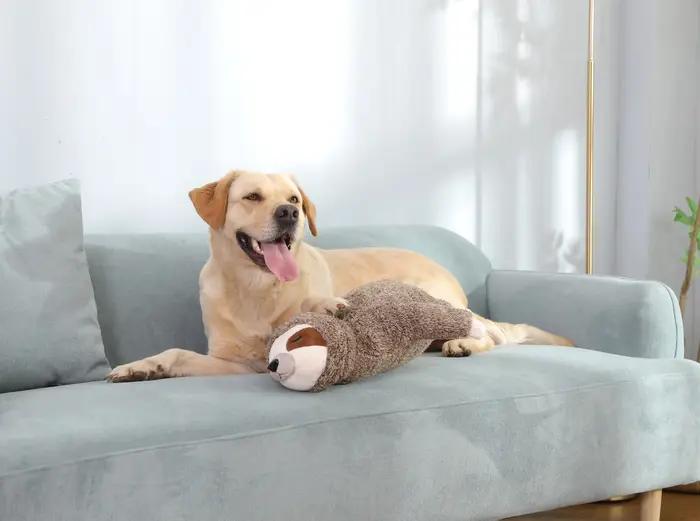 Jouet de battement de coeur de chiot de paresseux de forêt de cadeau de noël pour le soulagement du stress et apaisant