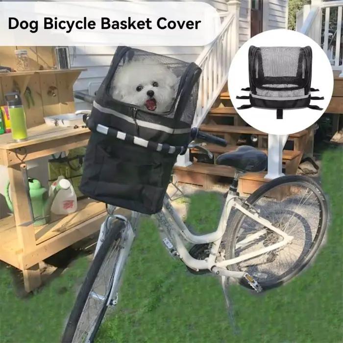Housse de panier de vélo sécurisée pour animaux
