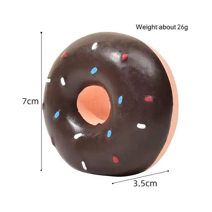 Nouveau Donut chien jouet à mâcher jouets sonores Simulation beignets meulage nettoyage soulagement des dents