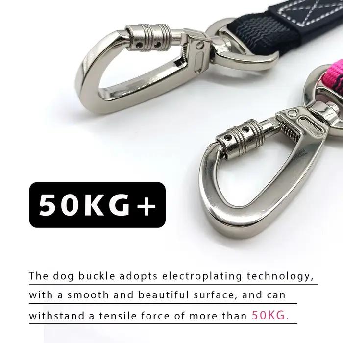 Laisse pour gros chien 2M 3M 5M Anti-évasion double poignées sangles pour animaux de compagnie 1.6M corde en caoutchouc