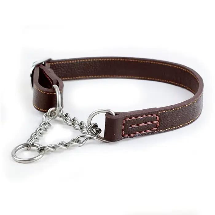 Benepaw Martingale collier en cuir sans traction Anti-fuite