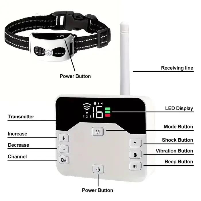 Clôture électronique sans fil pour animaux de compagnie