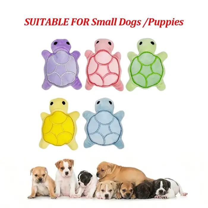 Mini jouet à mâcher en peluche tortue pour chien pour l'auto-entretien