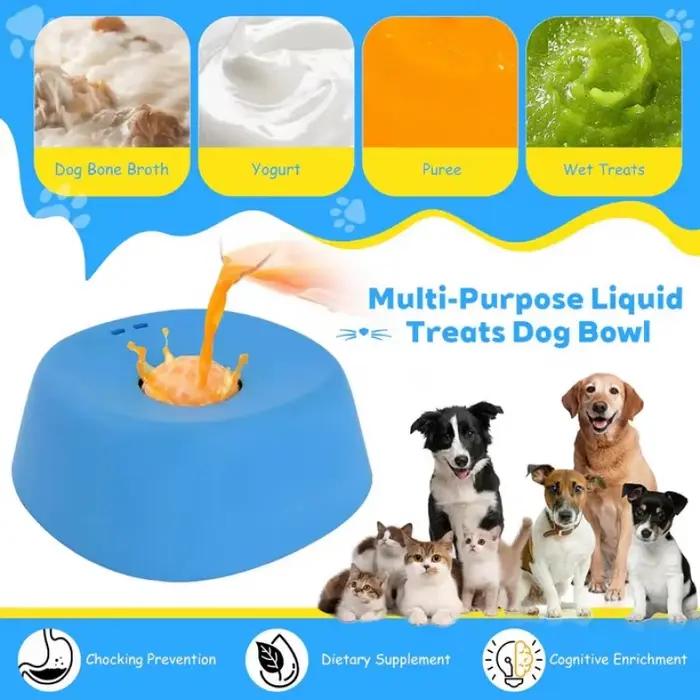 Bol à lécher interactif antidérapant pour animaux de compagnie – Conçu spécialement pour les chats et les chiens