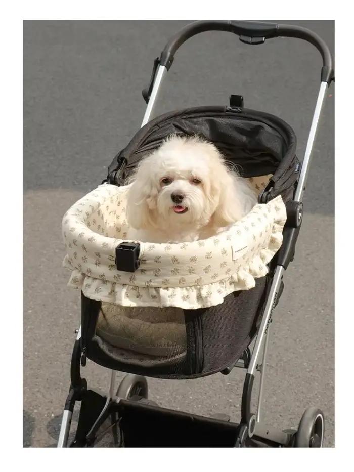 Housse de poussette pour chien douce pour la peau