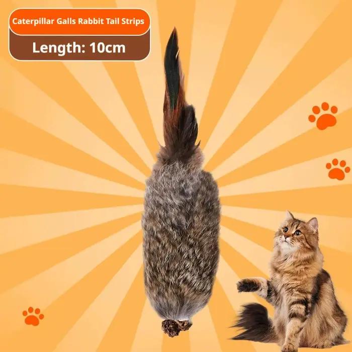 Jouet pour chat d'intérieur en fausse fourrure de lapin