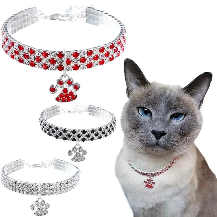Collier pour animaux de compagnie avec diamants
