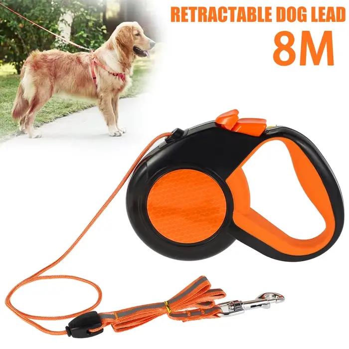 Laisse de chien rétractable automatique de 8M