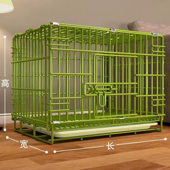 Cage à chien pliable en métal