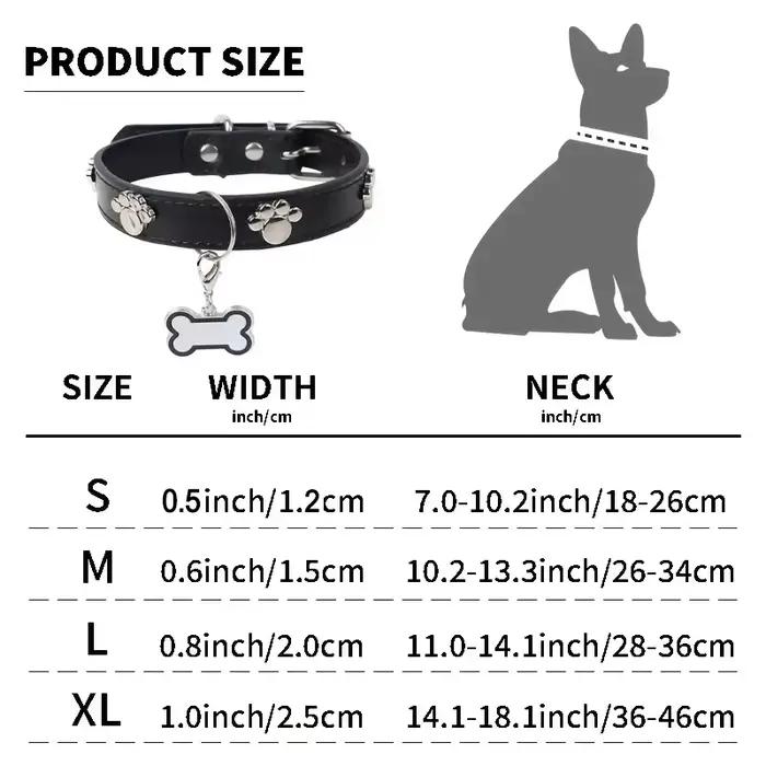 Collier pour chien gravé avec nom et numéro de téléphone