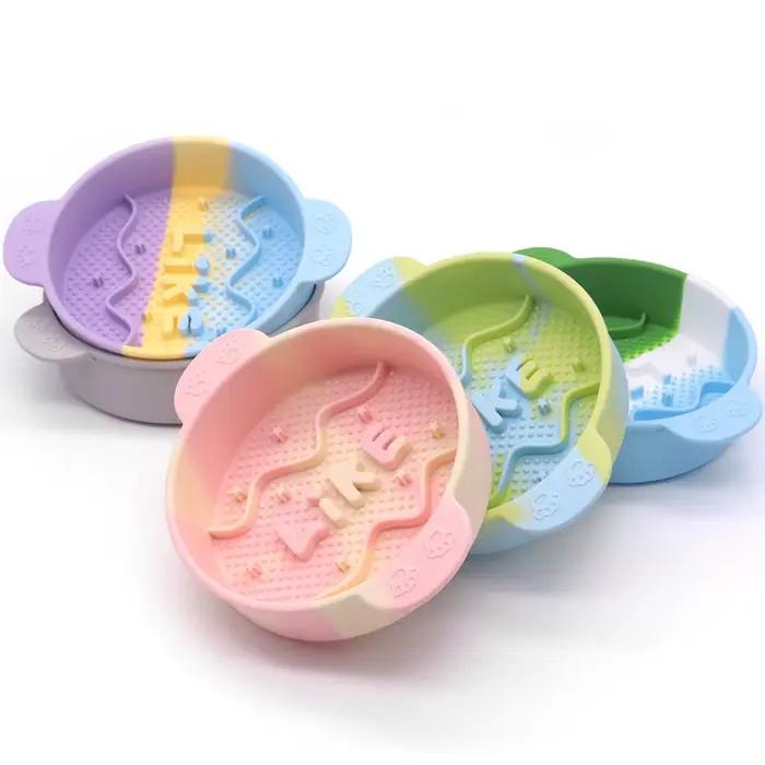 Gamelle anti-étouffement et antidérapante en silicone pour animaux de compagnie