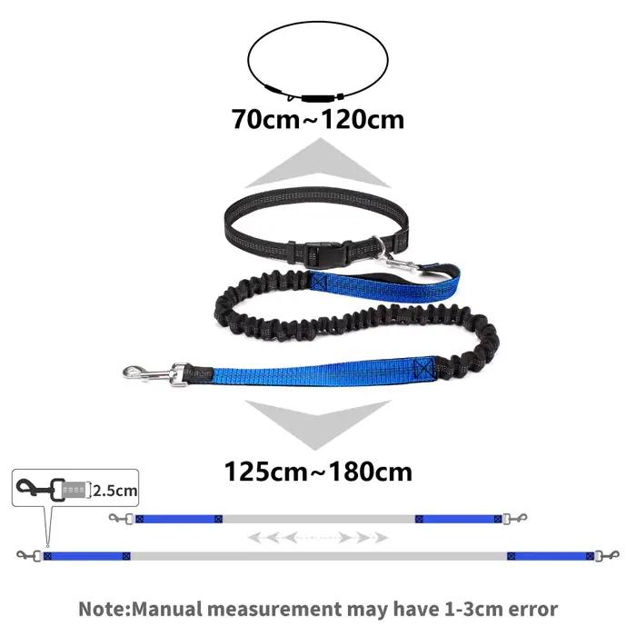 Laisse de chien mains libres pour animaux de compagnie marche course Jogging