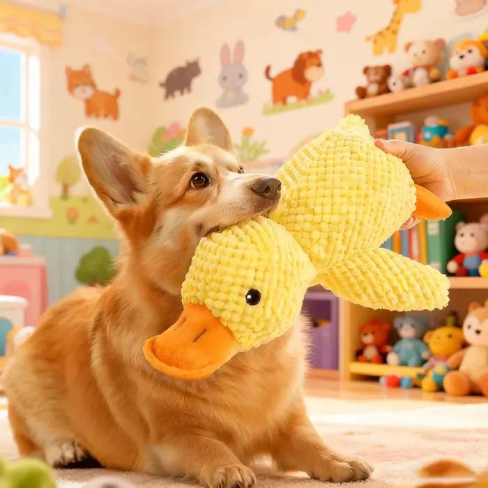 Jouet à mâcher pour chien canard grinçant