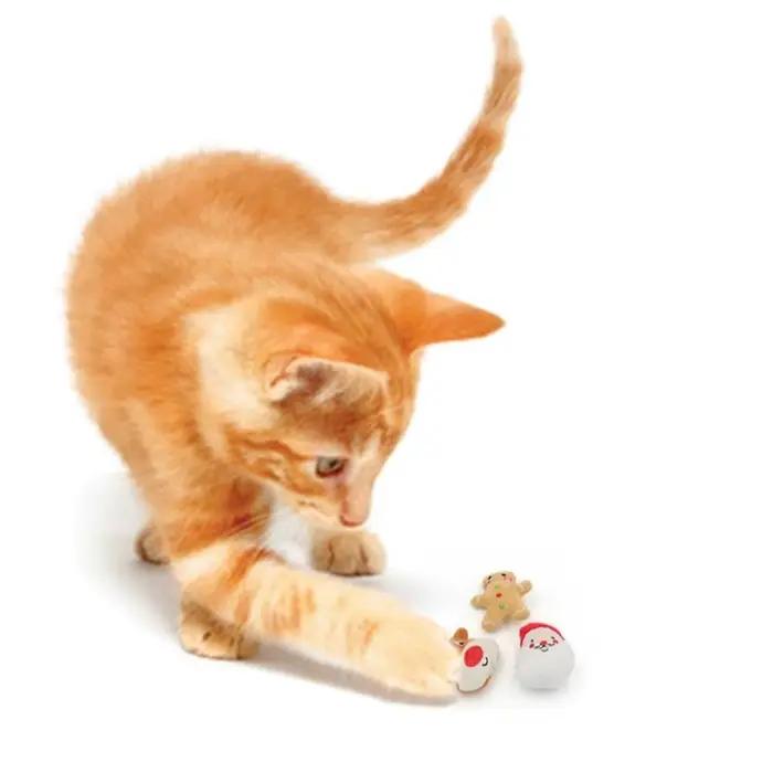 Jouets de noël pour chats