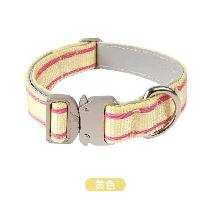 Collier anti-évasion réglable pour animaux de compagnie avec boucle pour la promenade en extérieur