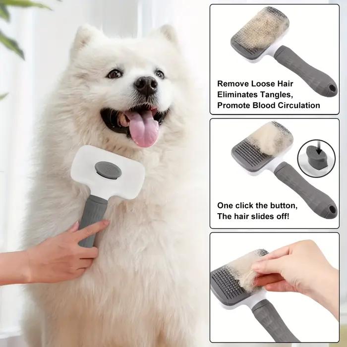 Peigne autonettoyant pour enlever les poils d'animaux