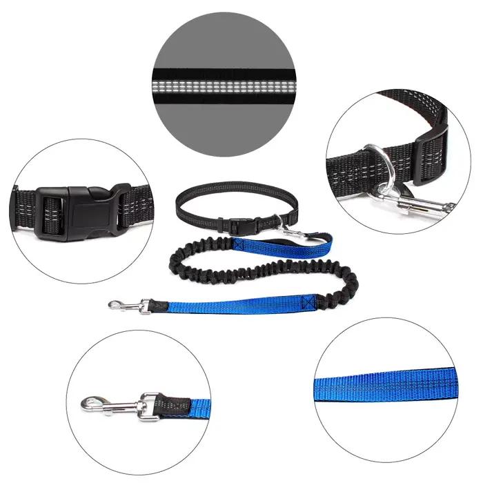 Laisse de chien mains libres pour animaux de compagnie marche course Jogging