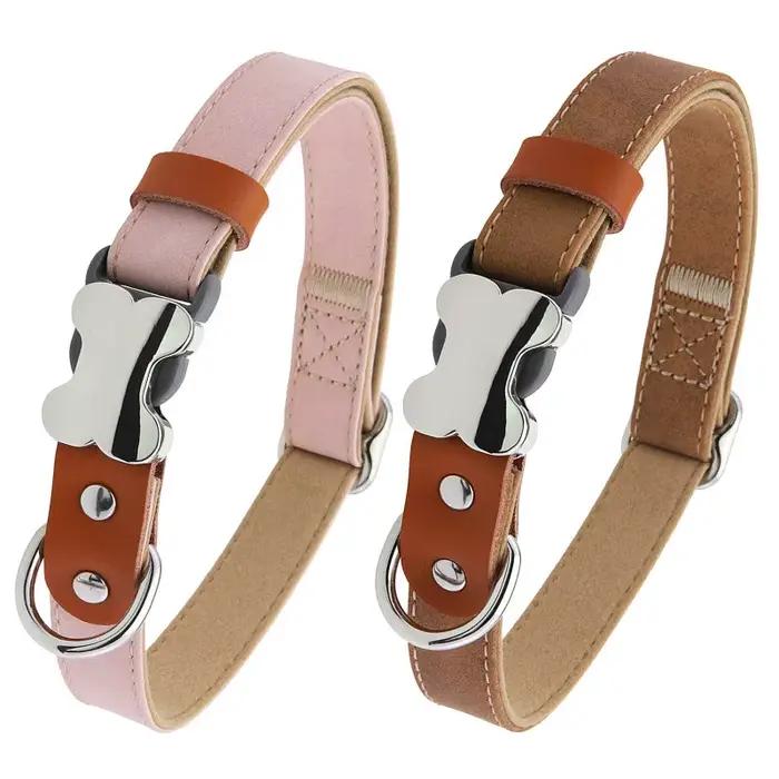 Collier pour chien en cuir PU personnalisé