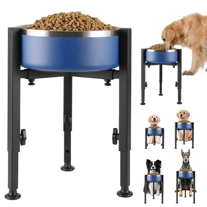 Support de gamelle pour chien en fer forgé