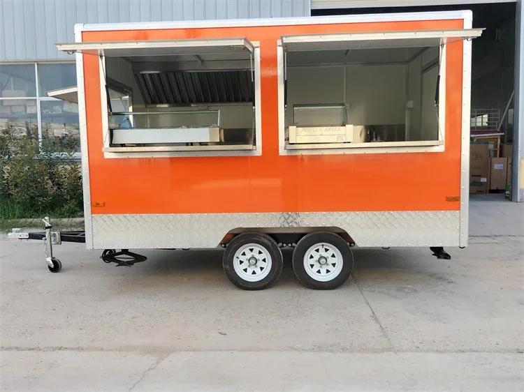 Food Truck Entièrement Équipé, Chariot de Restauration Rapide, Café, Glaces, Cuisine Mobile, Conforme aux Normes des Remorques Alimentaires des États-Unis
