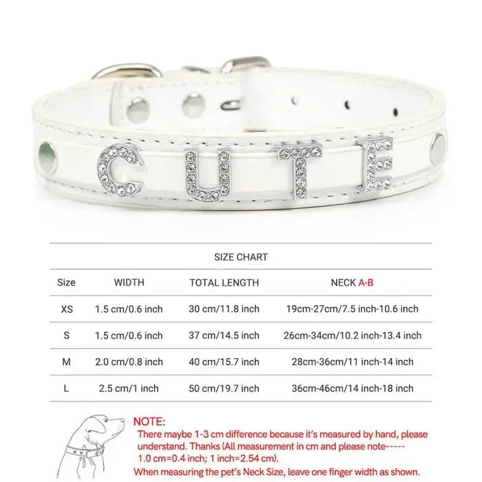 Colliers pour chiots en strass scintillants